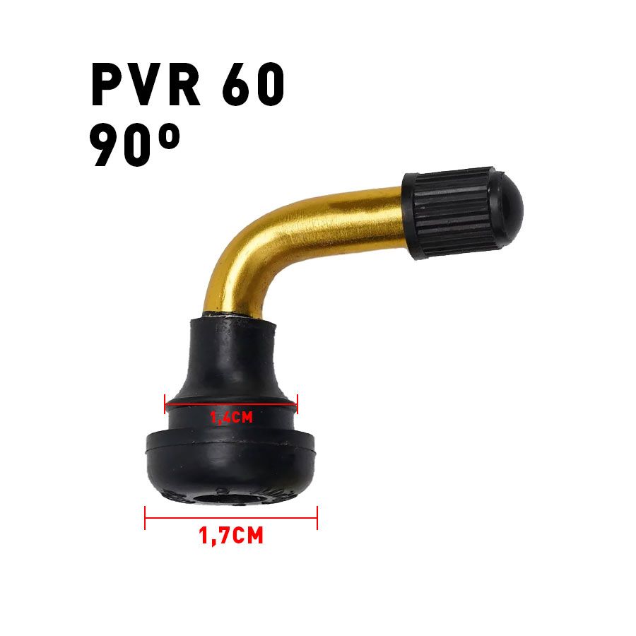 Valve tubeless PVR 60 (90 degrés) Valve tubeless PVR 60 (90 degrés)