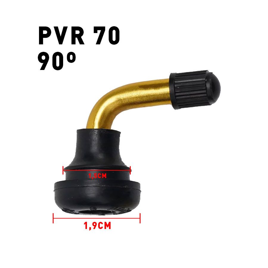 Valve tubeless PVR 70 (90 degrés) Valve tubeless PVR 70 (90 degrés)