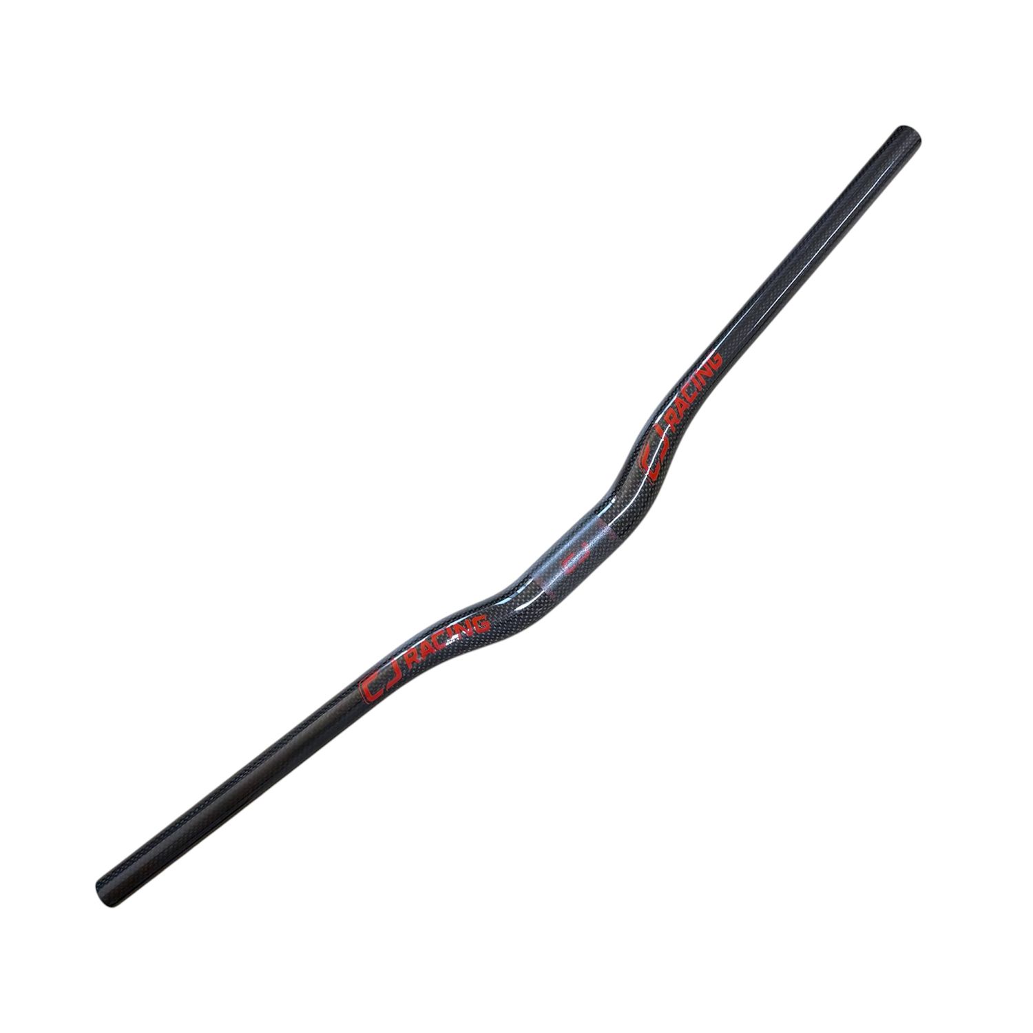 Guidon VTT Fibre de Carbone Rouge CJ Racing
