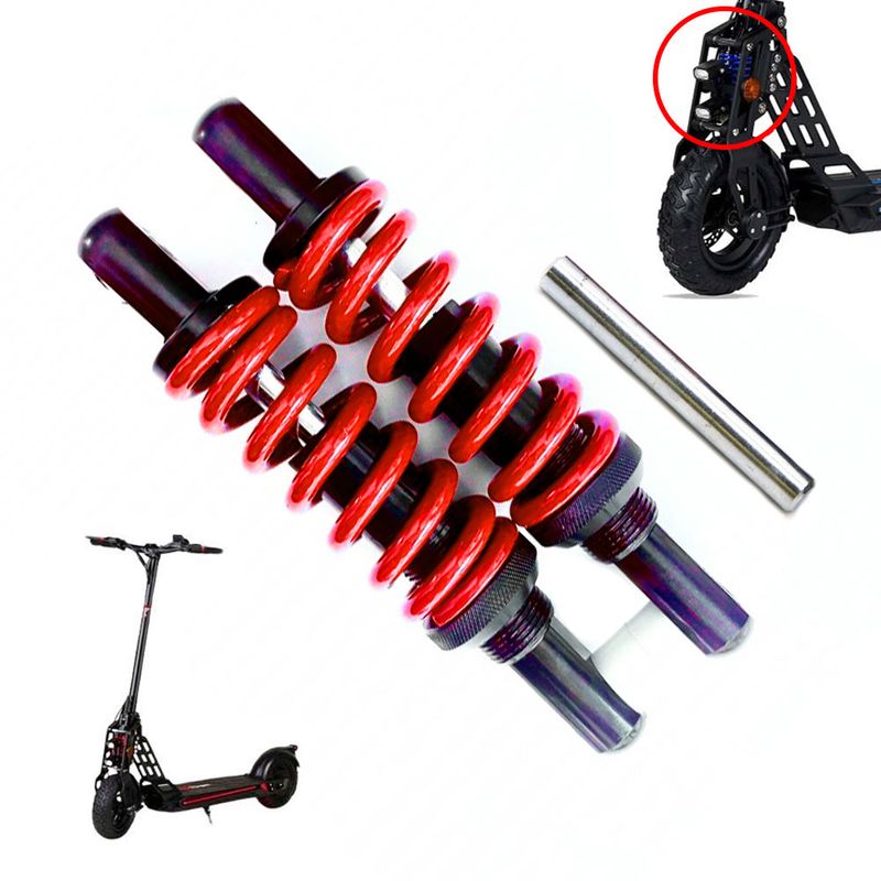 Amortisseur avant rouge pour Bogist Urbetter M6, Ecoxtrem Bison, B-Mov Freestyle 5 Amortisseur avant rouge pour Bogist Urbetter M6, Ecoxtrem Bison, B-Mov Freestyle 5