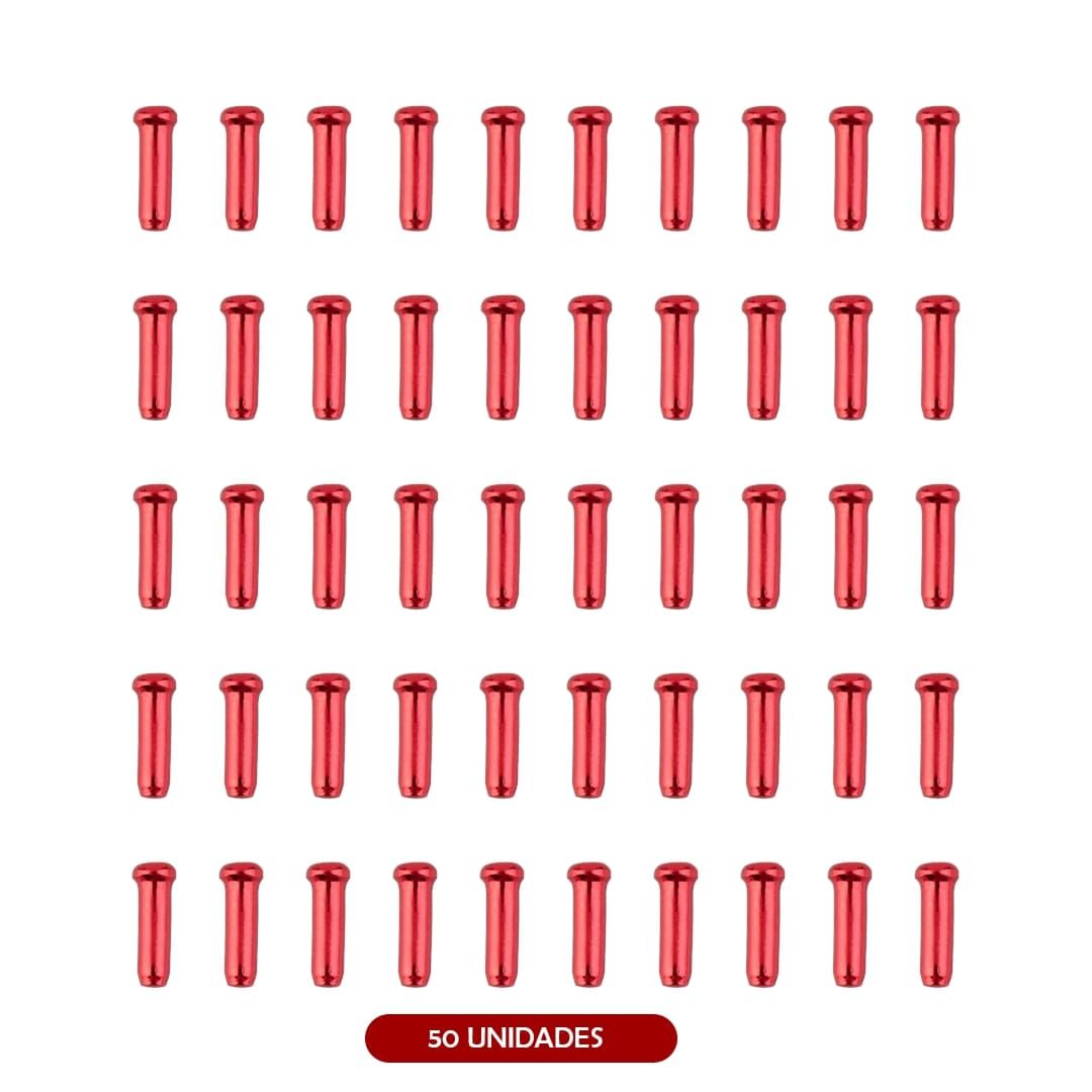 Butée câble de frein (Pack 50 unités) Rouge Butée câble de frein (Pack 50 unités) Rouge