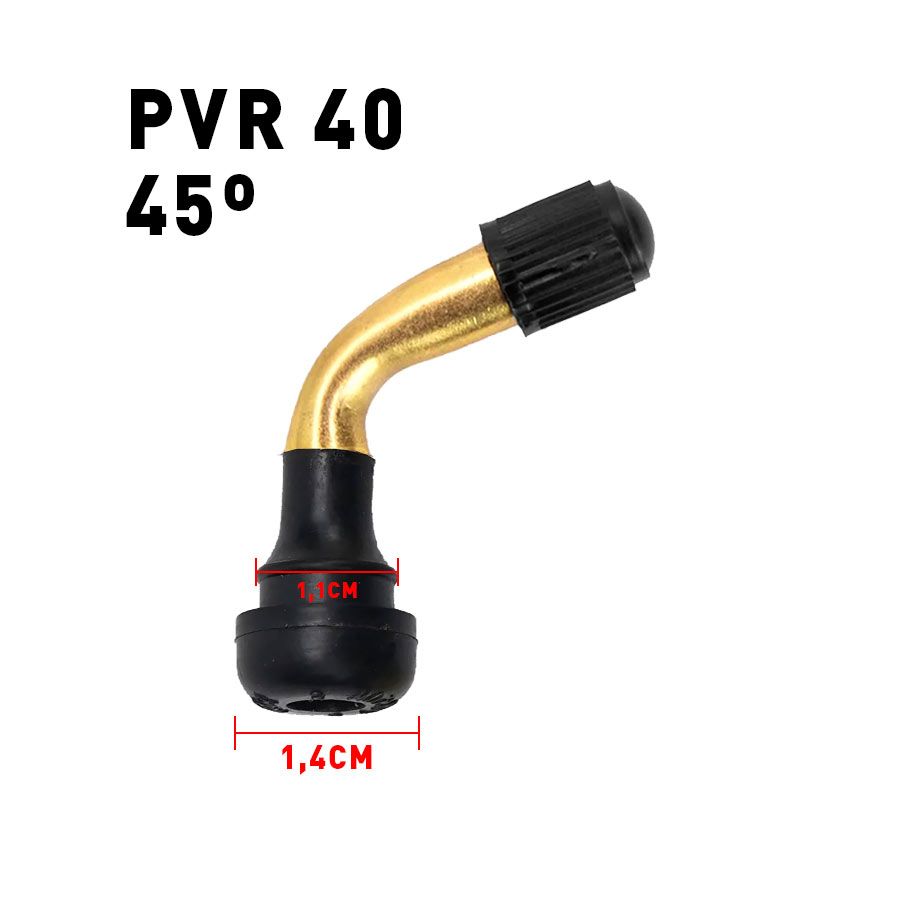 Valve tubeless PVR 40 (45 degrés) Valve tubeless PVR 40 (45 degrés)