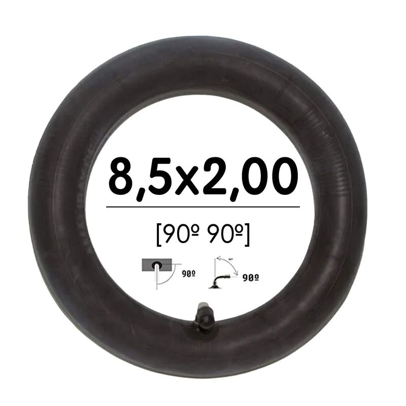 Chambre à air 8,5 2-156 valve 90º