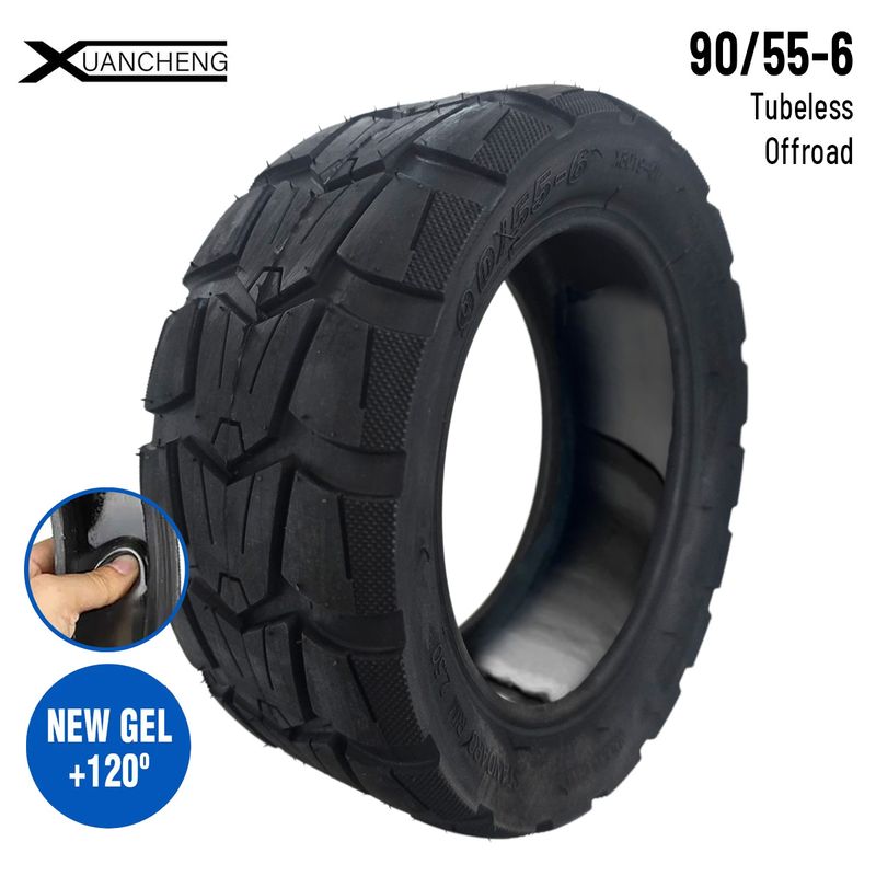 Roue tubeless 90/55-6 avec gel anti-crevaison Ninebot GT1 GT2 Xuancheng