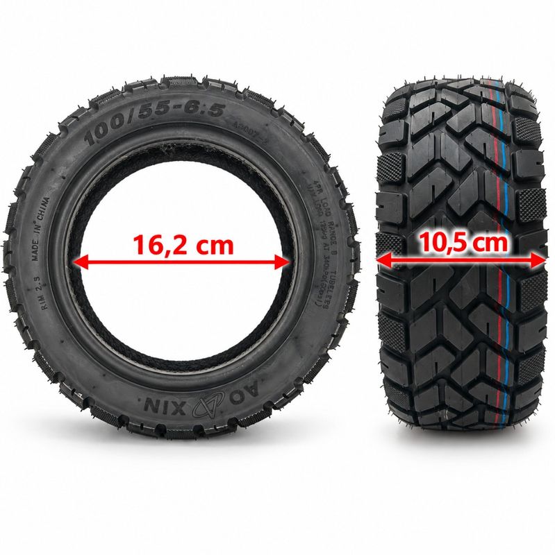 Pneu 100/55-6.5 tubeless Aoxin