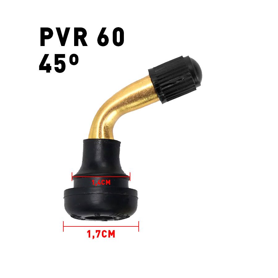 Valve tubeless PVR 60 (45 degrés)