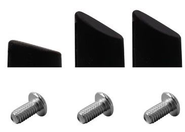 Caoutchoucs noirs pour vis garde-boue arrière Xiaomi (3 unités)