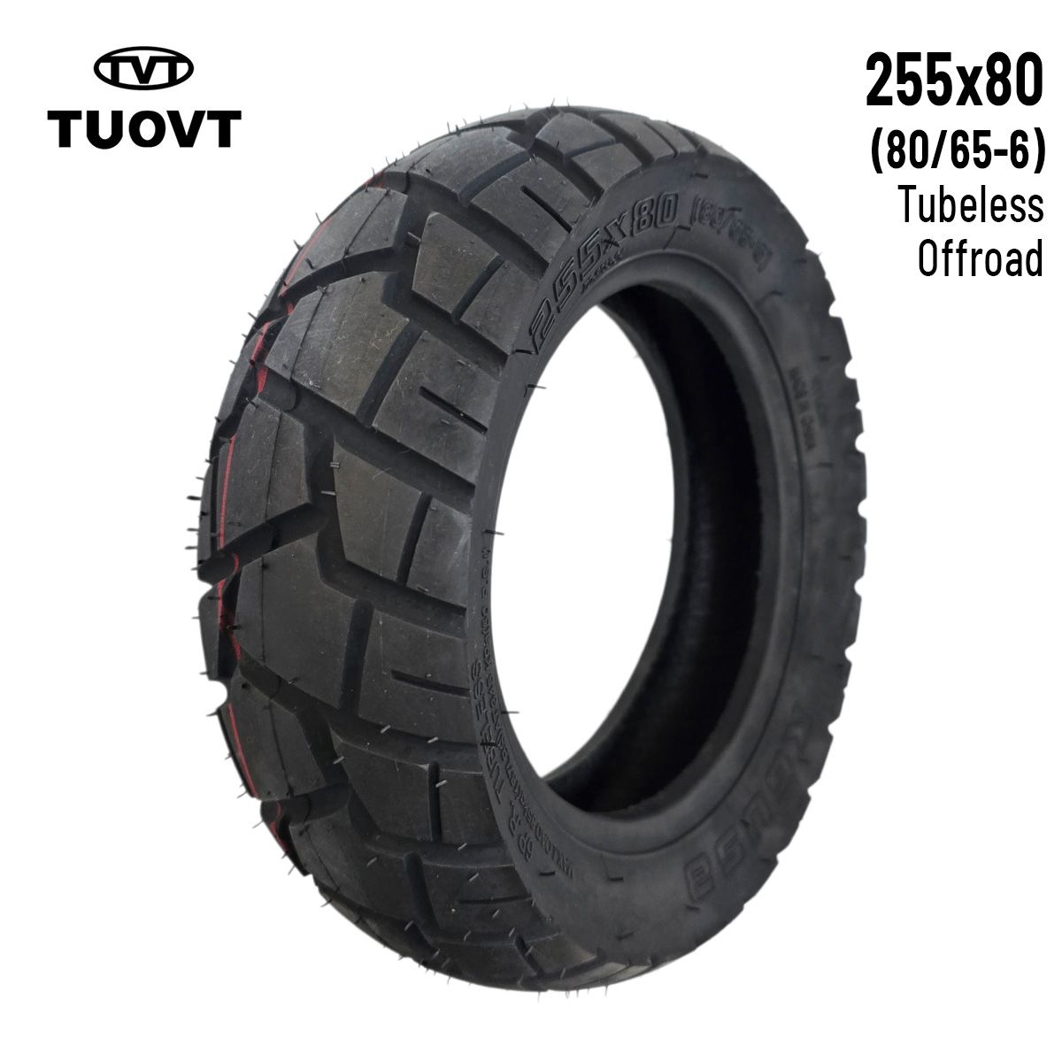 Pneu roue offroad 10 3-6 (255 80) 80/65-6 Tubeless Tuovt