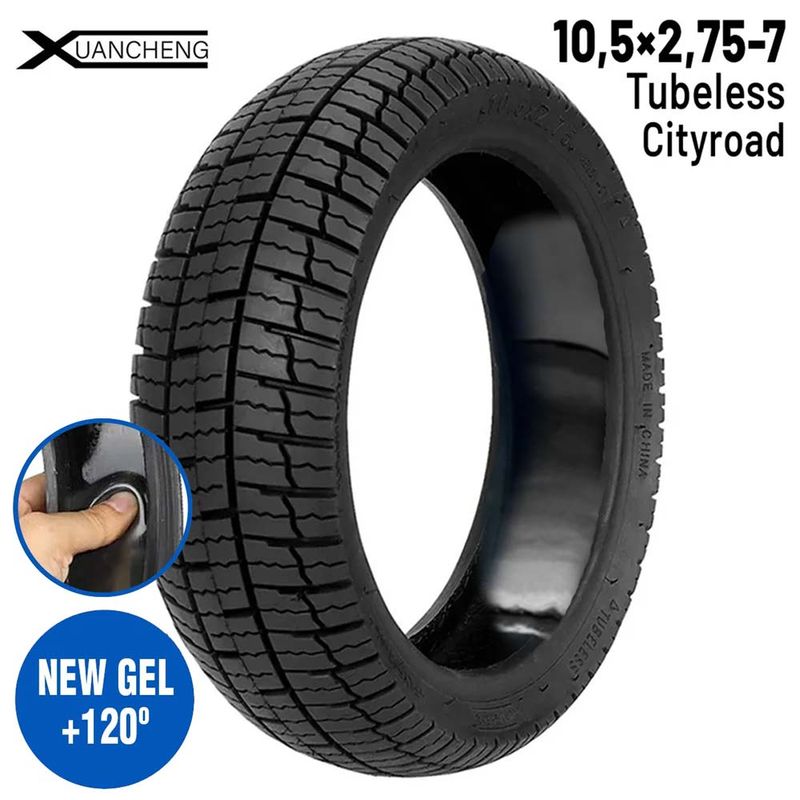 Roue tubeless 10,5 2,75-7 Xuancheng gel anti-crevaison