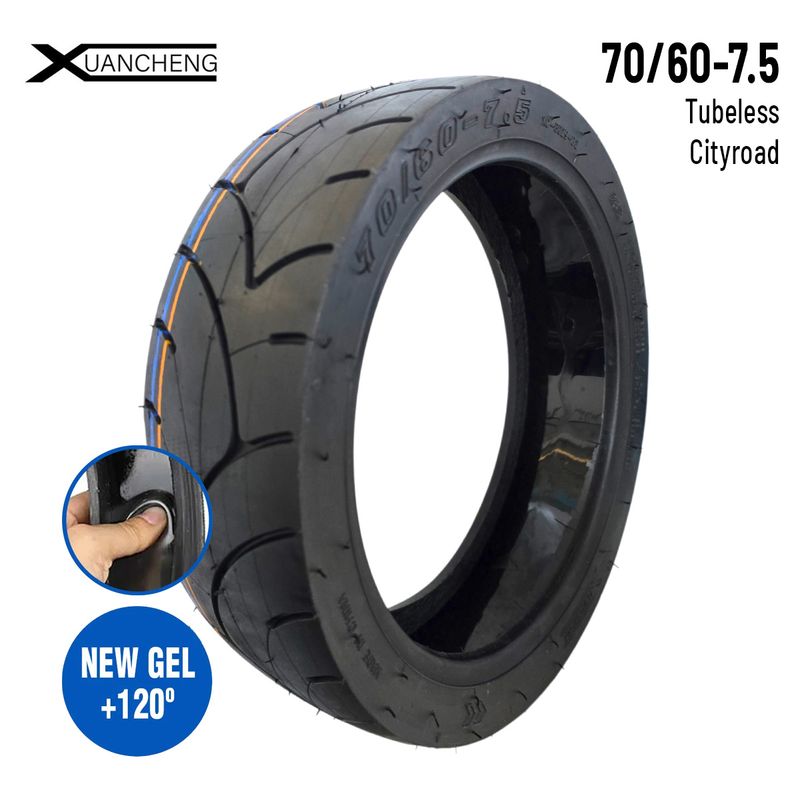 Pneu 70/60-7,5 Tubeless Cityroad pour Ninebot ZT3 Pro / Ninebot MAX G3 E avec gel anti-crevaison Xuancheng