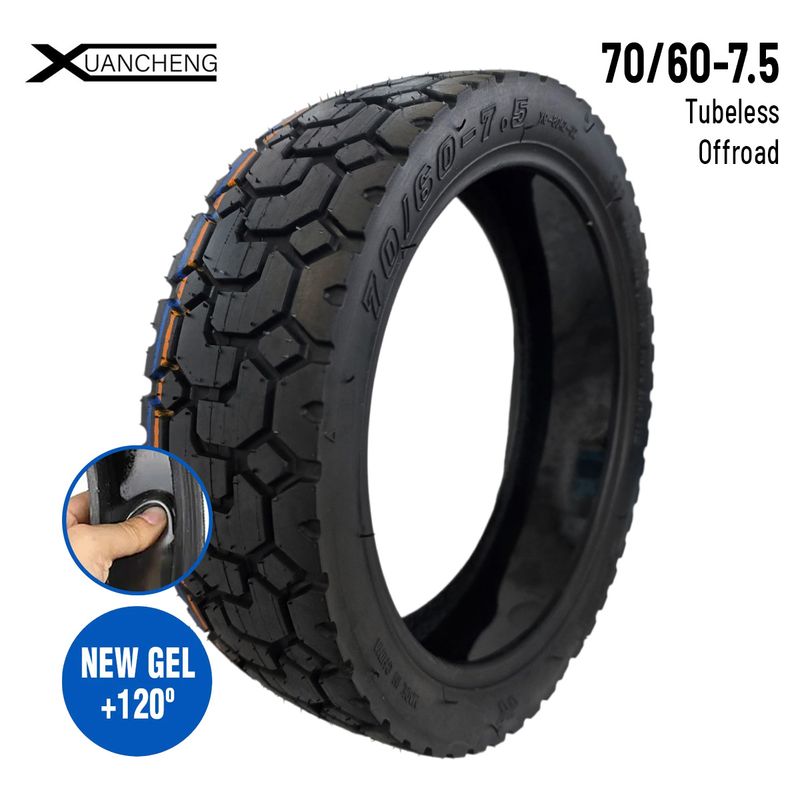 Pneu 70/60-7,5 Tubeless Offroad pour Ninebot ZT3 Pro / Ninebot MAX G3 E (avec gel anti-crevaison) Xuancheng
