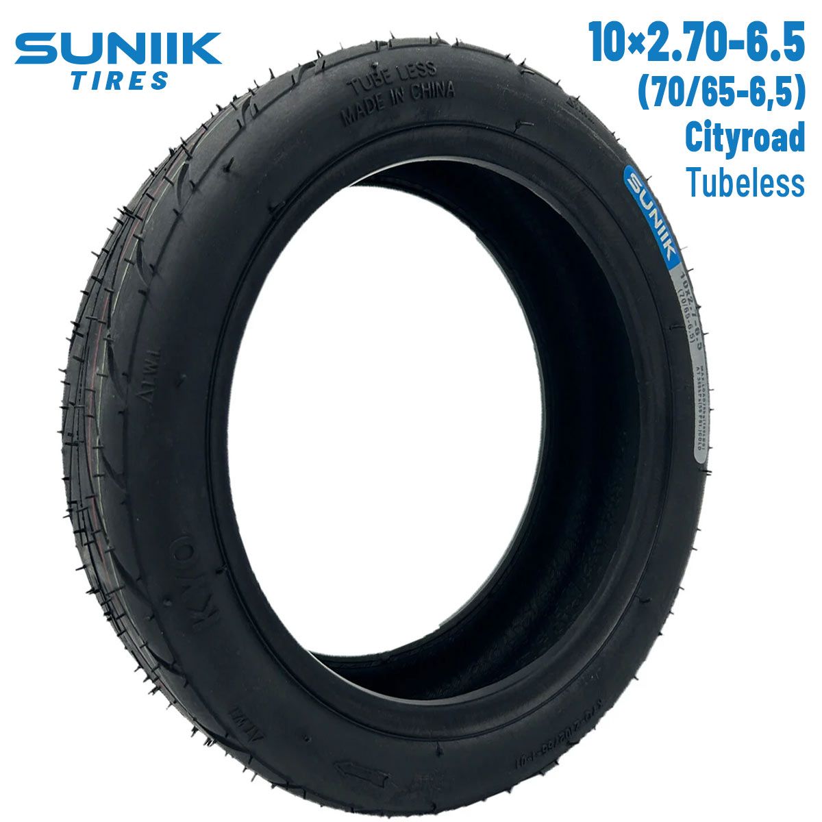 Pneu tubeless 10 2,70-6,5 (70/65-6,5) Cityroad Suniik Pneu tubeless 10 2,70-6,5 (70/65-6,5) Cityroad Suniik