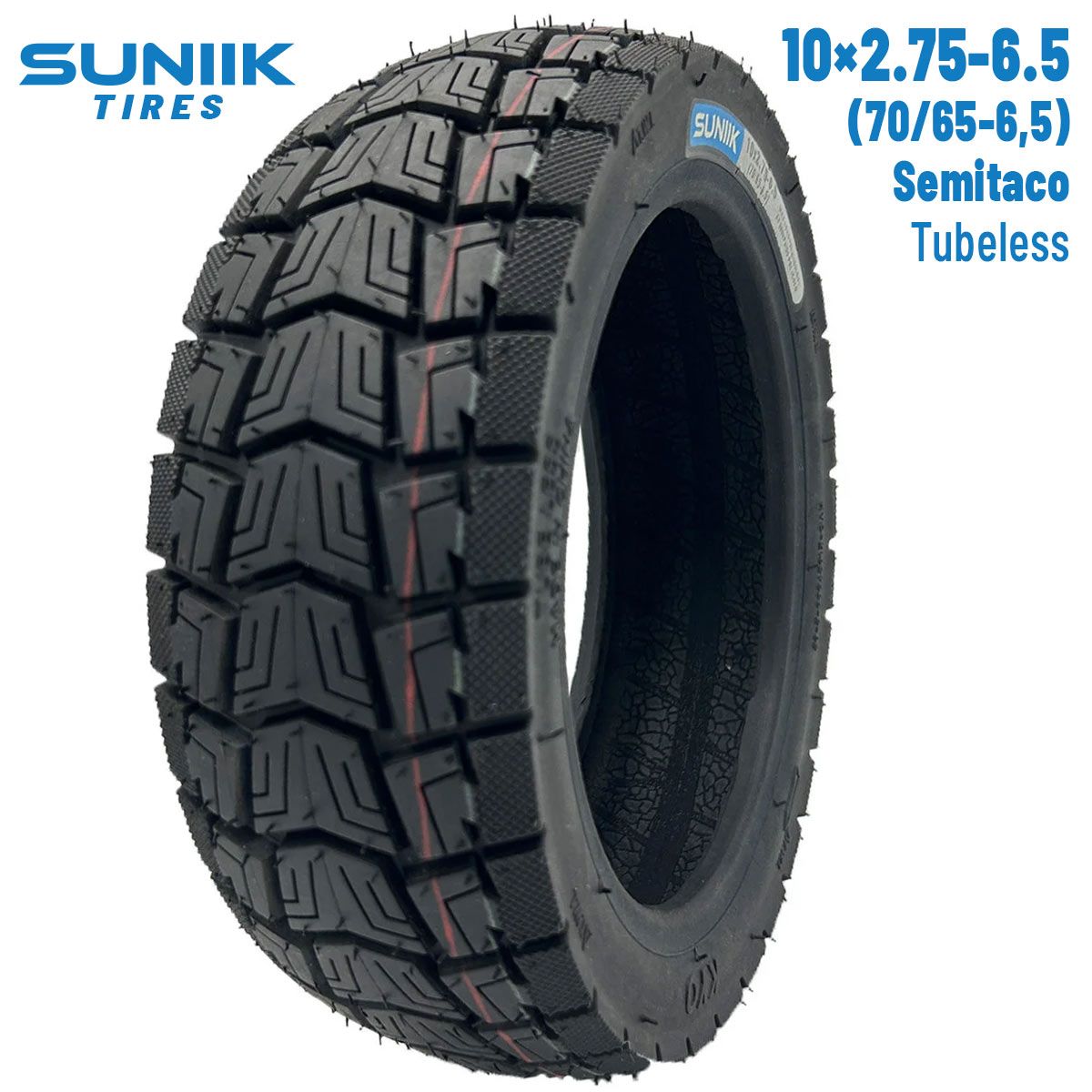 Pneu tubeless 10 2,75-6,5 (70/65-6,5) Semitaco Suniik Pneu tubeless 10 2,75-6,5 (70/65-6,5) Semitaco Suniik