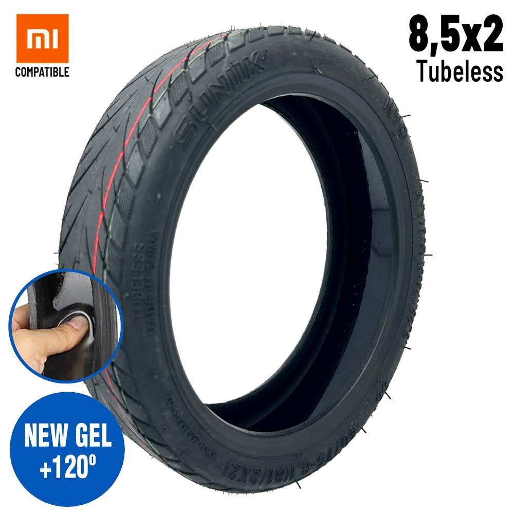 Pneu 50/75-6,1 (8,5 2) Cityroad Tubeless avec gel anti-crevaison Suniik Pneu 50/75-6,1 (8,5 2) Cityroad Tubeless avec gel anti-crevaison Suniik