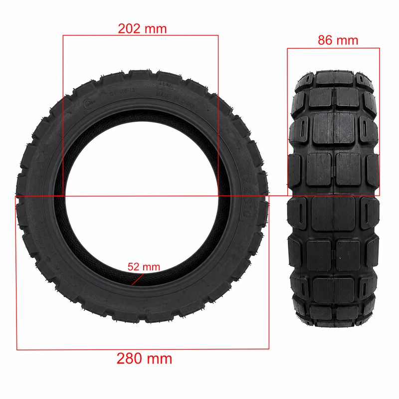 Roue pneu 12 3,0 pour Xiaomi MI6 Ultra