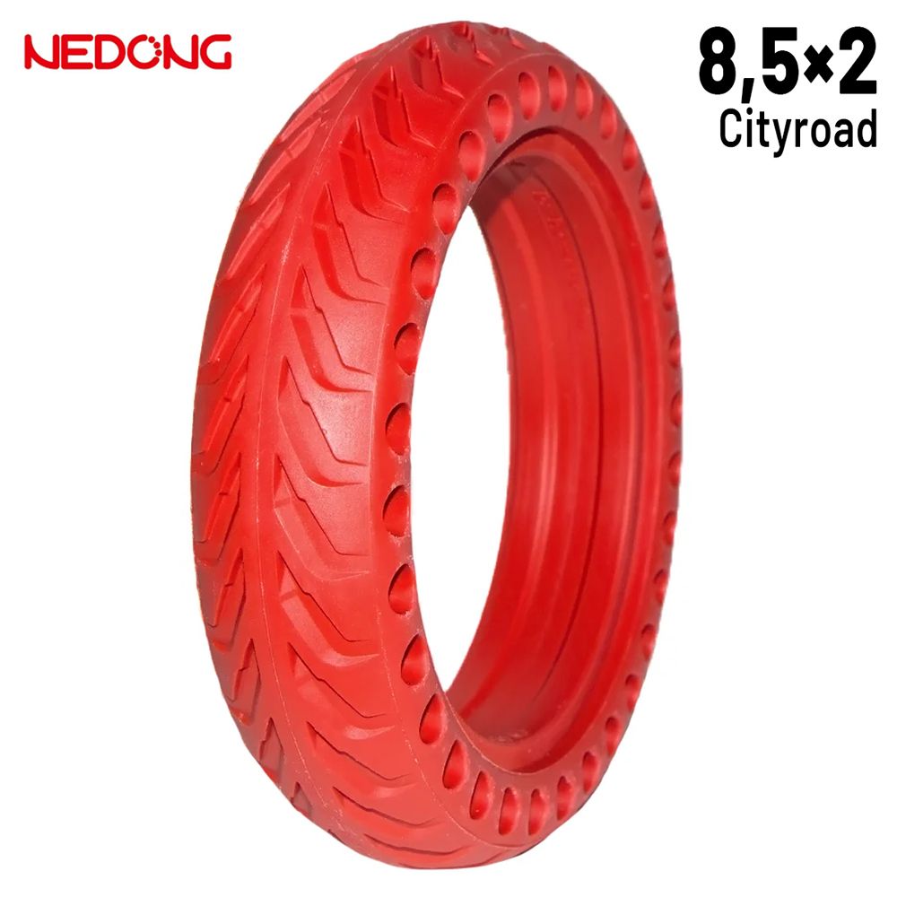 Roue pleine 8,5 2 trous ROUGE pour Xiaomi Nedong Roue pleine 8,5 2 trous ROUGE pour Xiaomi Nedong