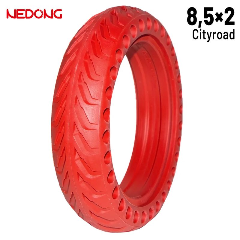 Roue pleine 8,5 2 trous ROUGE pour Xiaomi Nedong