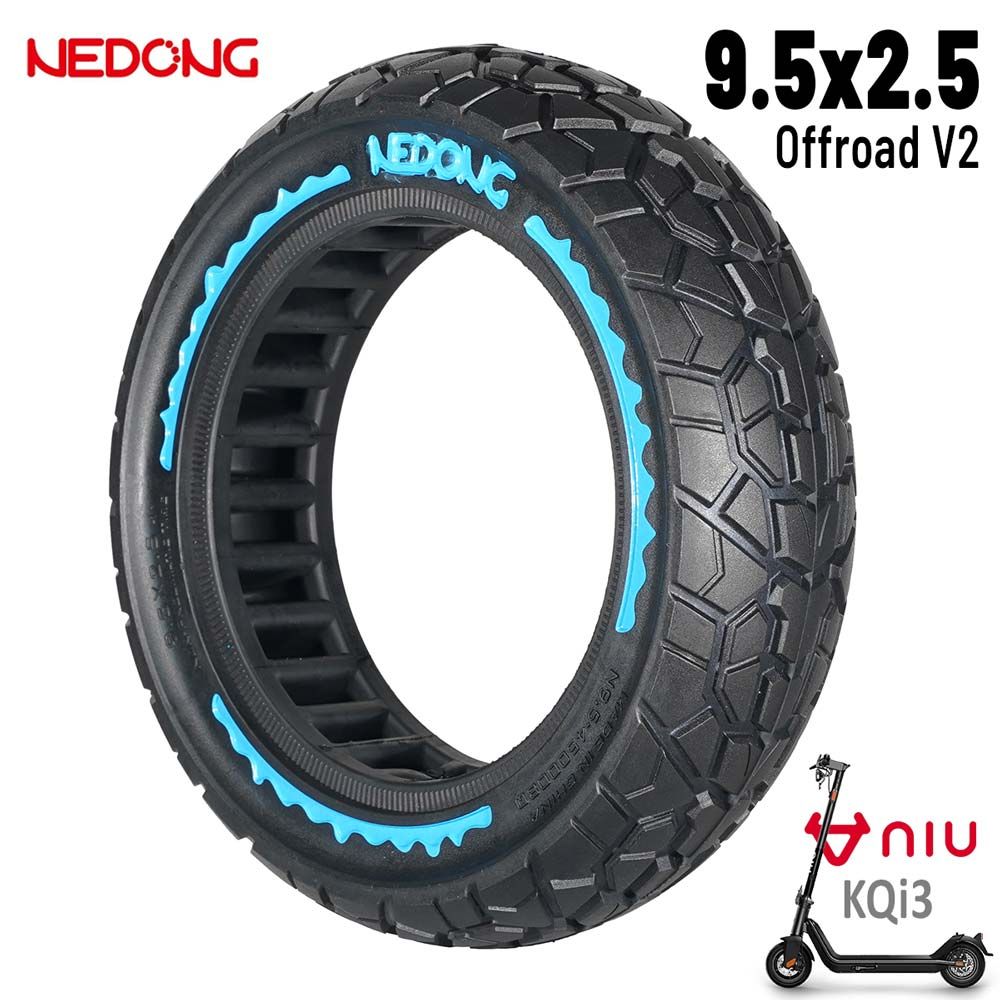 Roue pleine bleue ultralégère 9,5 x 2,5 Version offroad V2 Nedong Roue pleine bleue ultralégère 9,5 x 2,5 Version offroad V2 Nedong