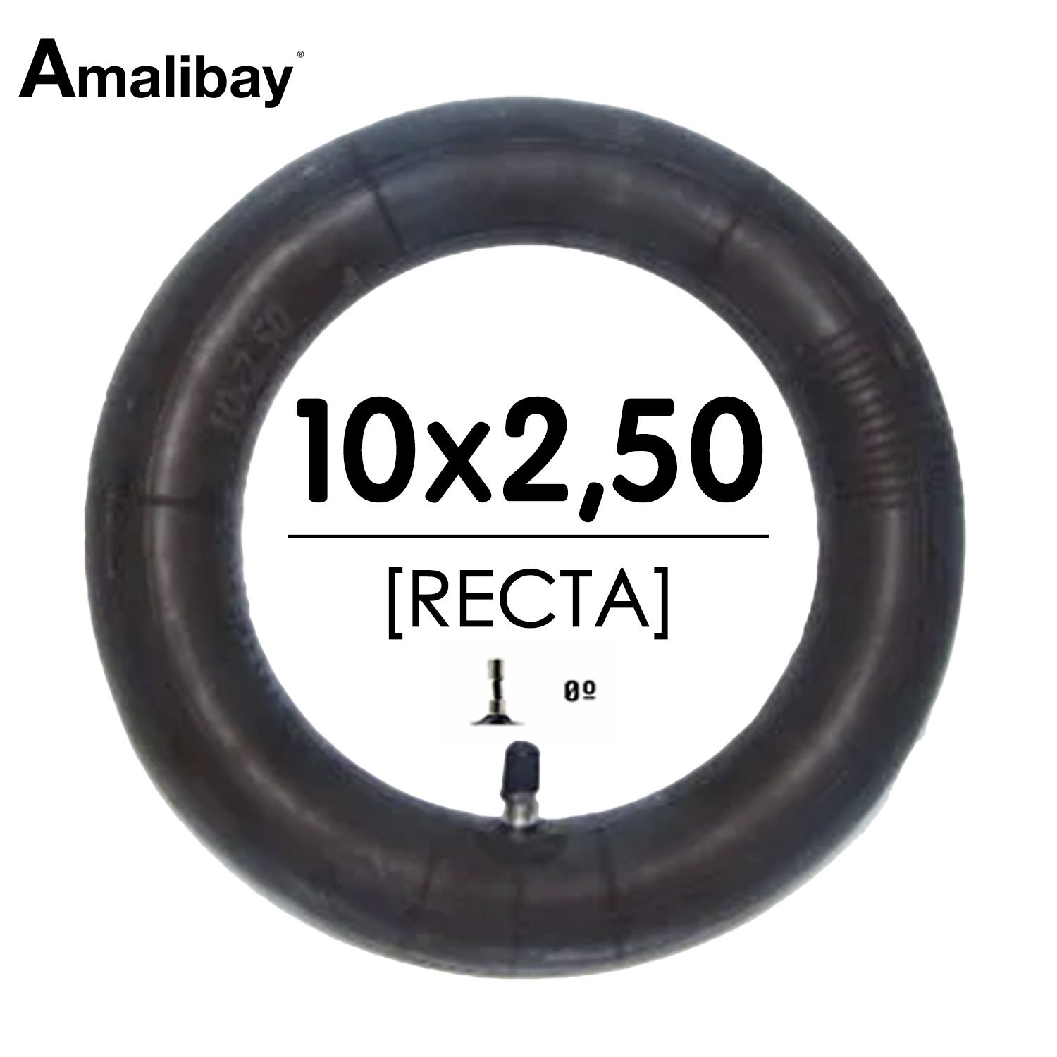 Chambre à air 10 2,5 (valve droite) - Premium Amalibay