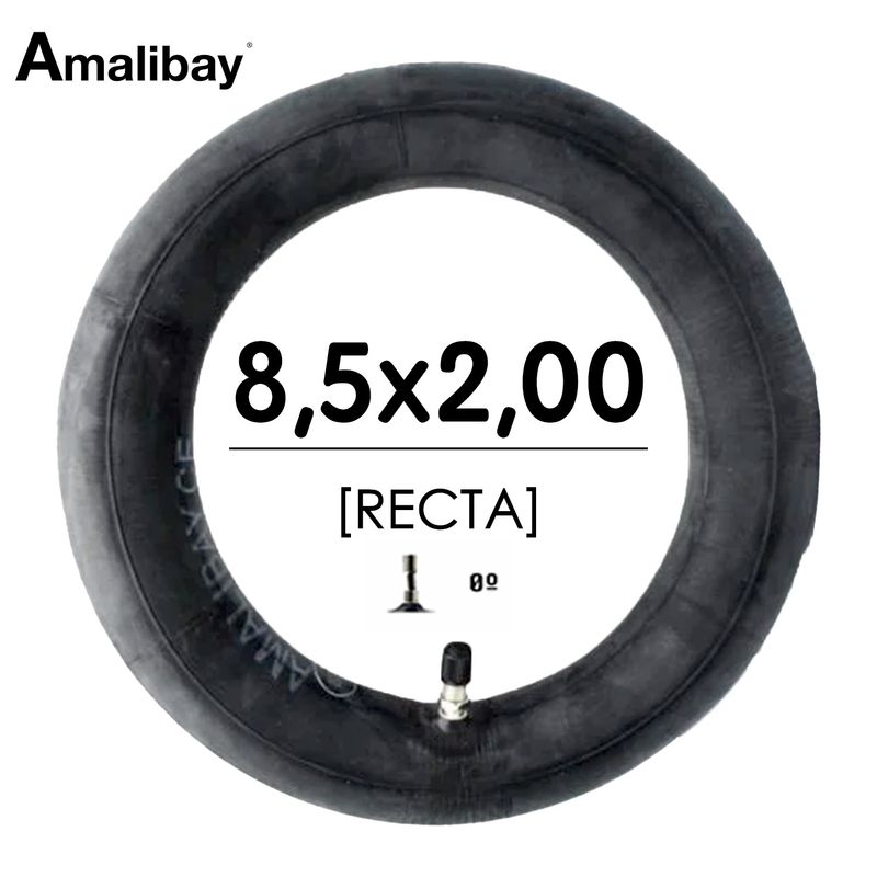 Chambre à air 8,5 x 2 valve droite semi-renforcée Premium Amalibay