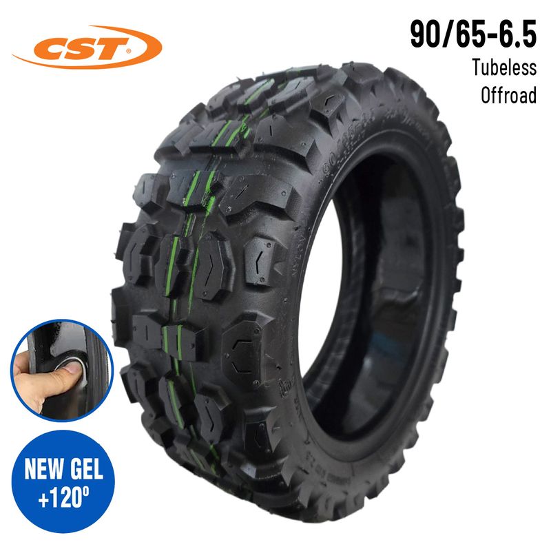 Pneu 11 3 offroad (90/65-6,5) Tubeless avec gel anti-crevaison CST