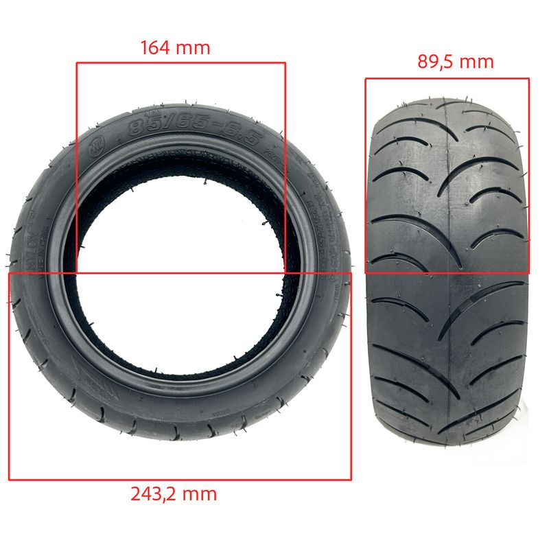 Pneu 85/65-6,5 Tubeless Wanda