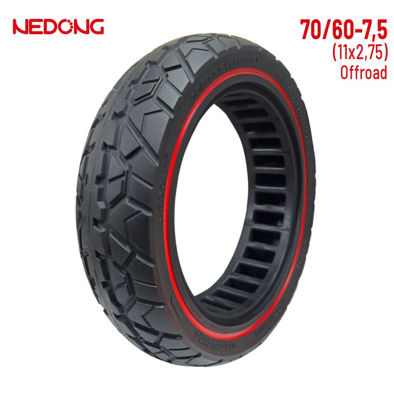 Roue pleine 70/60-7,5 Rouge compatible ZT3 Nedong