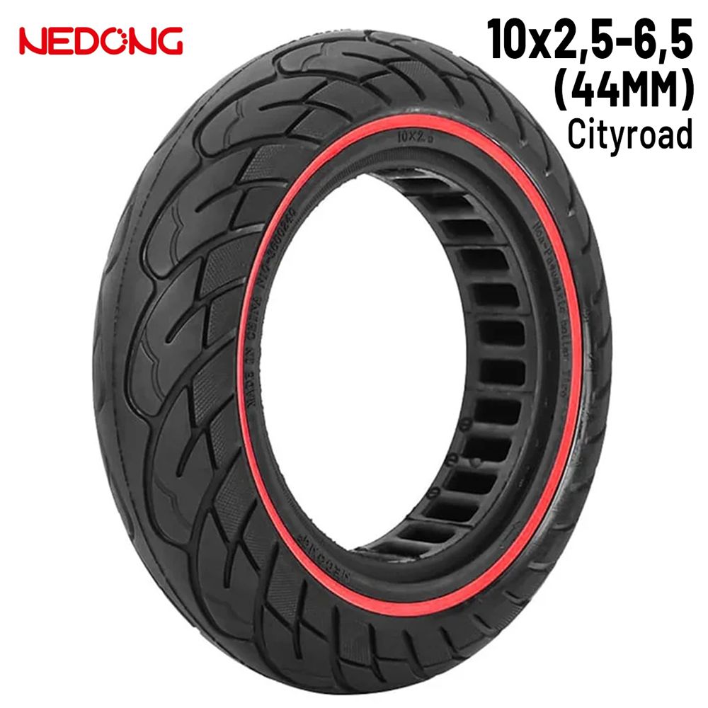 Roue pleine 10 2,5-6,5 Rouge (44MM) Nedong Roue pleine 10 2,5-6,5 Rouge (44MM) Nedong