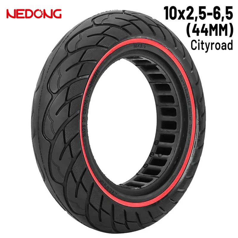 Roue pleine 10 2,5-6,5 Rouge (44MM) Nedong