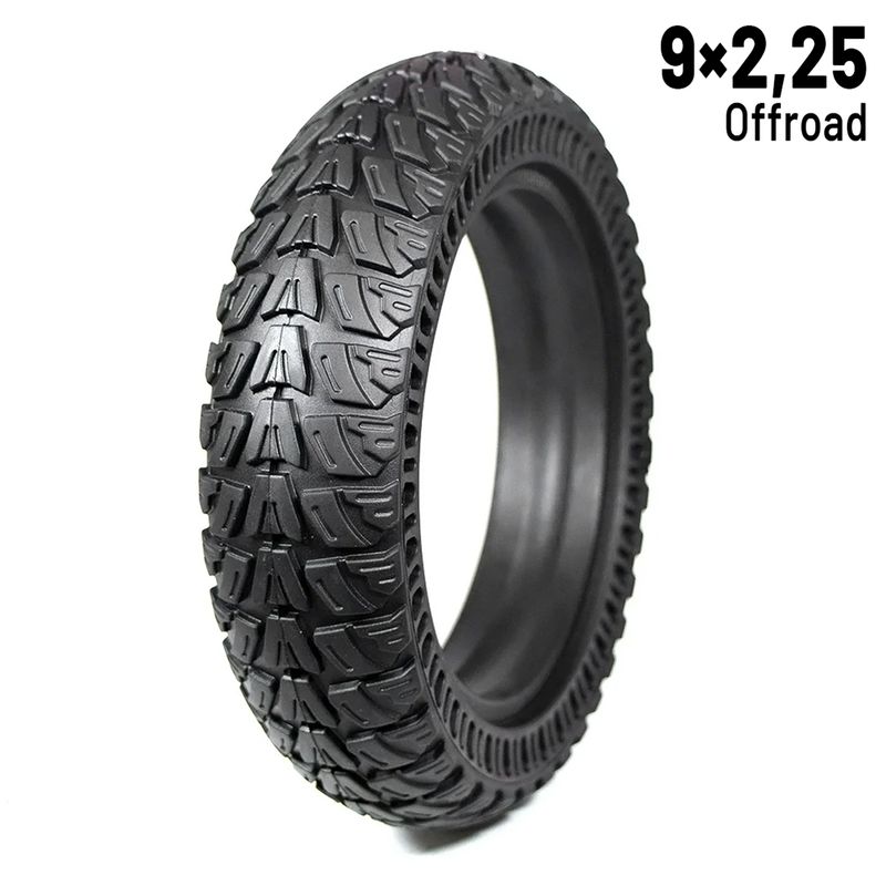 Pneu plein 9 x 2,25 tout-terrain compatible Xiaomi