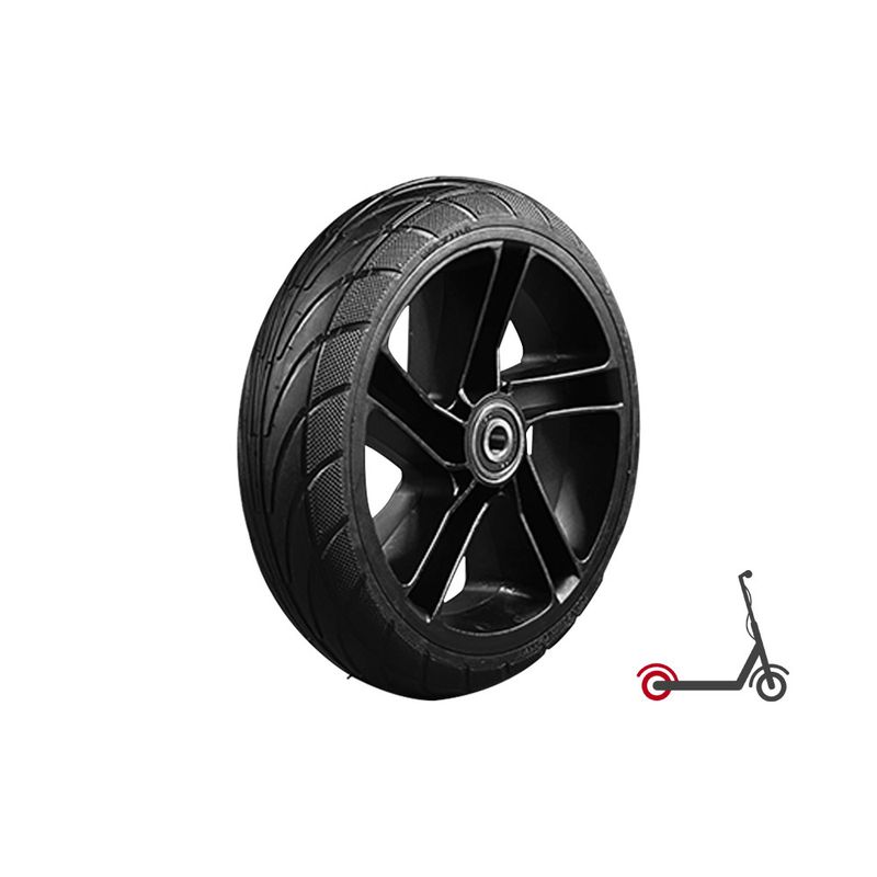Roue arrière complète 200x50 pneu plein non motorisée – Ninebot ES1/ES2/ES3/ES4