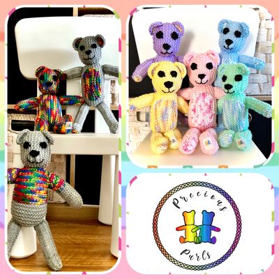 Original and Rainbow Teddies