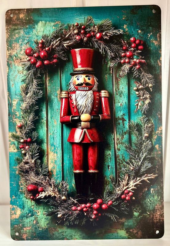 weihnachtliches Metallschild Blechschild verschiedene Varianten weihnachtliches Metallschild Blechschild verschiedene Varianten
