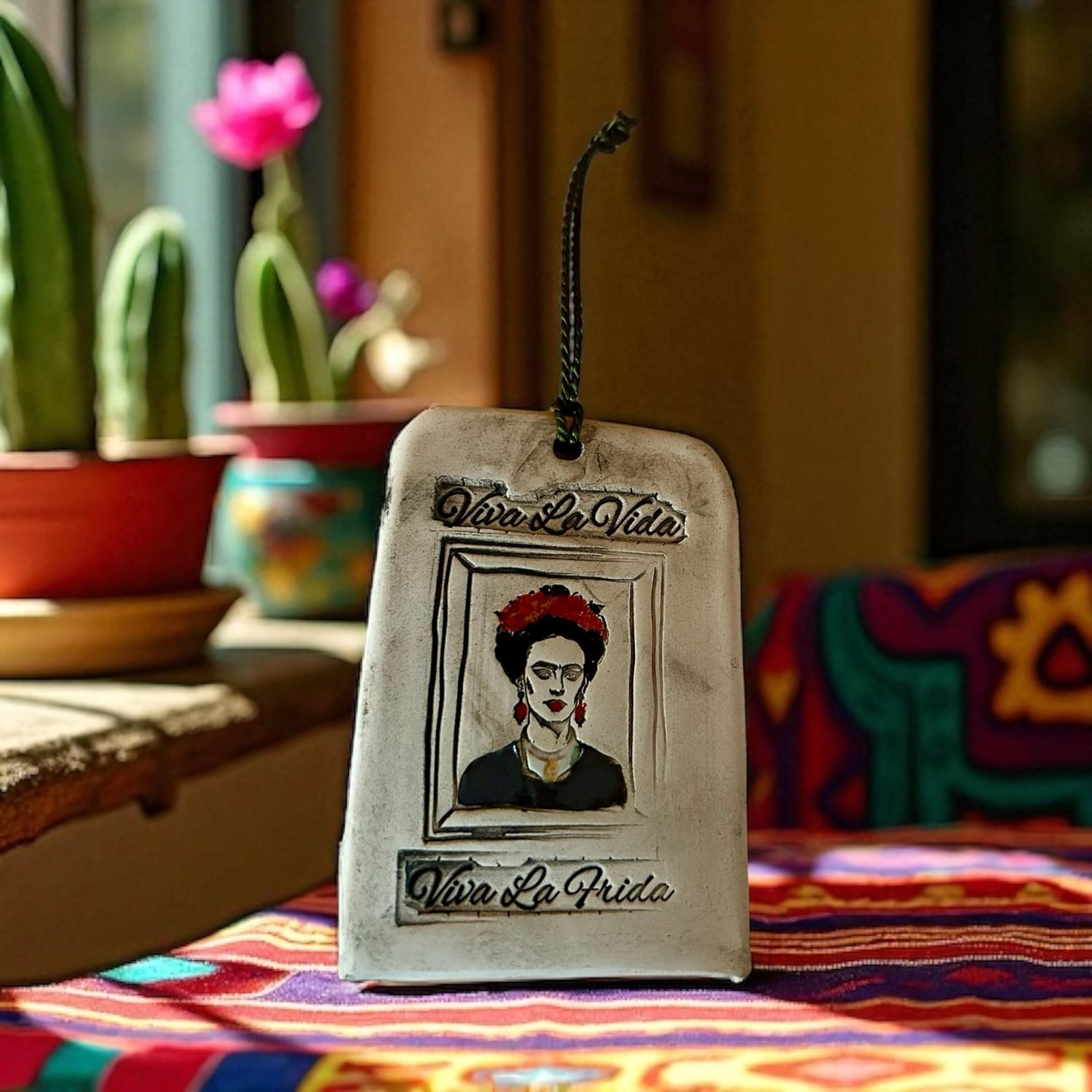 Keramikanhänger Frida Kahlo