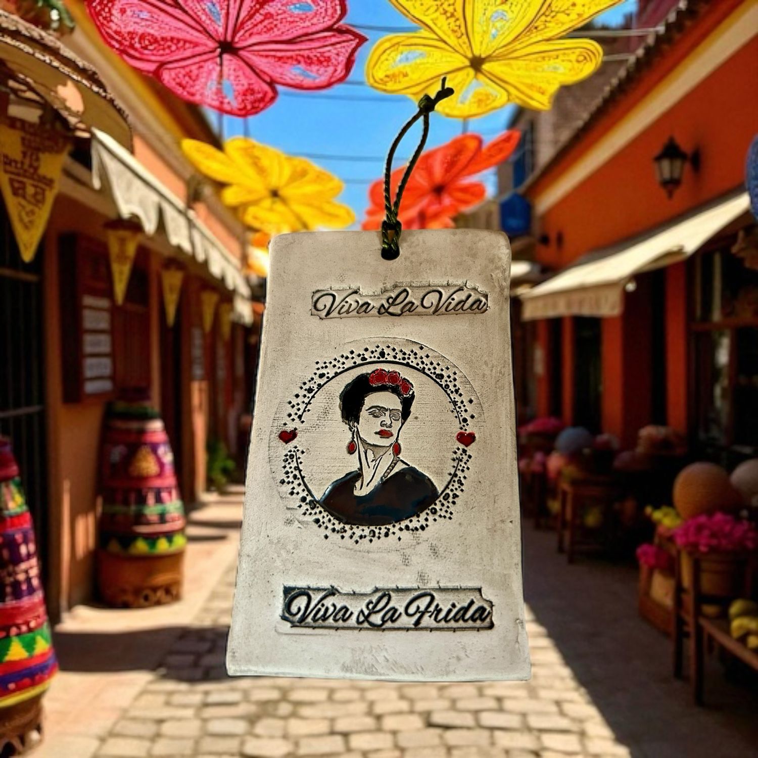 Keramikanhänger Frida Kahlo