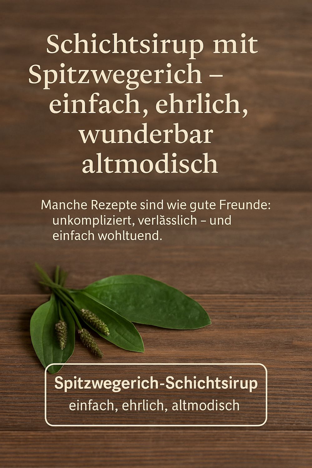 Rezept Spitzwegerich-Sirup
