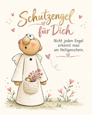 Schutzengel mit Herz