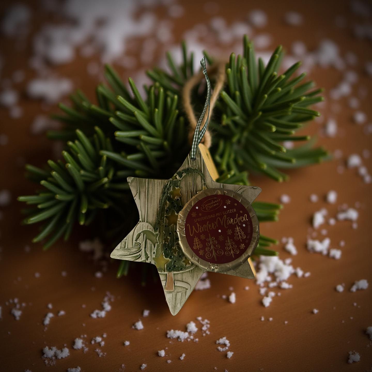 Keramikanhänger mit Sprudelbad „Wintermärchen“ ✨ 2er Set