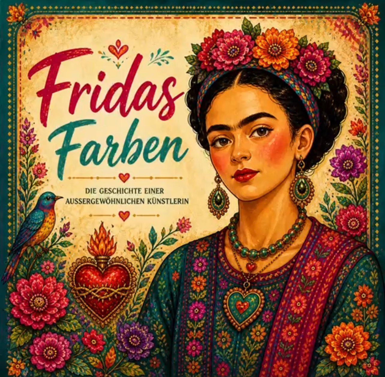 „Fridas Farben – Die Geschichte einer außergewöhnlichen Künstlerin“ ist ein liebevoll gestaltetes Musik- und Bildvideo über das Leben Frida Kahlos.Sofortdownload als MP3 „Fridas Farben – Die Geschichte einer außergewöhnlichen Künstlerin“ ist ein liebevoll gestaltetes Musik- und Bildvideo über das Leben Frida Kahlos.Sofortdownload als MP3