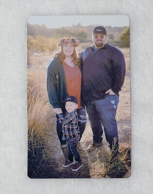 Custom aluminum wallet photos