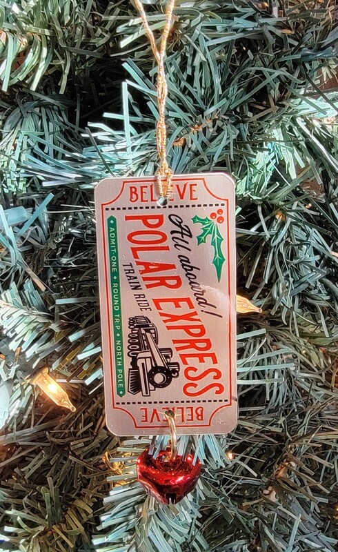 Golden Ticket ornament