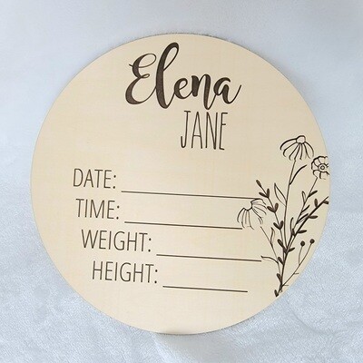 Birth Announcement Round
