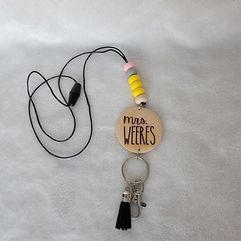 Engraved Teacher Lanyard