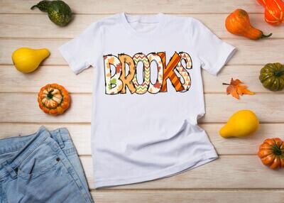 FALL Doodle Name tee