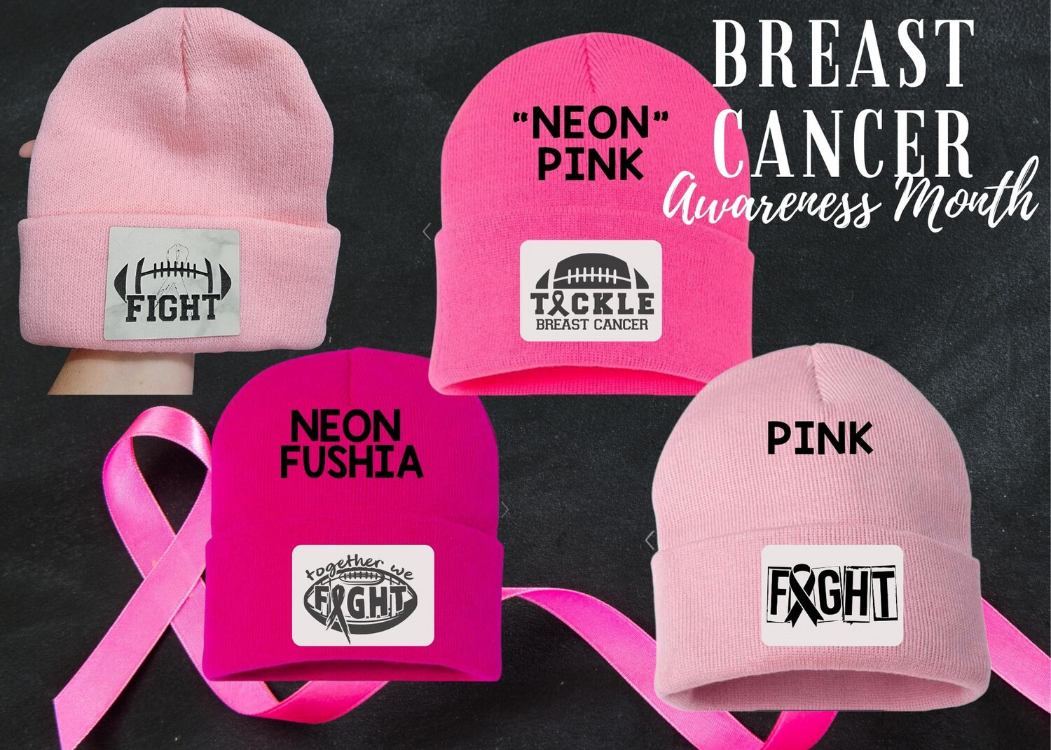 Pink Fight Beanie