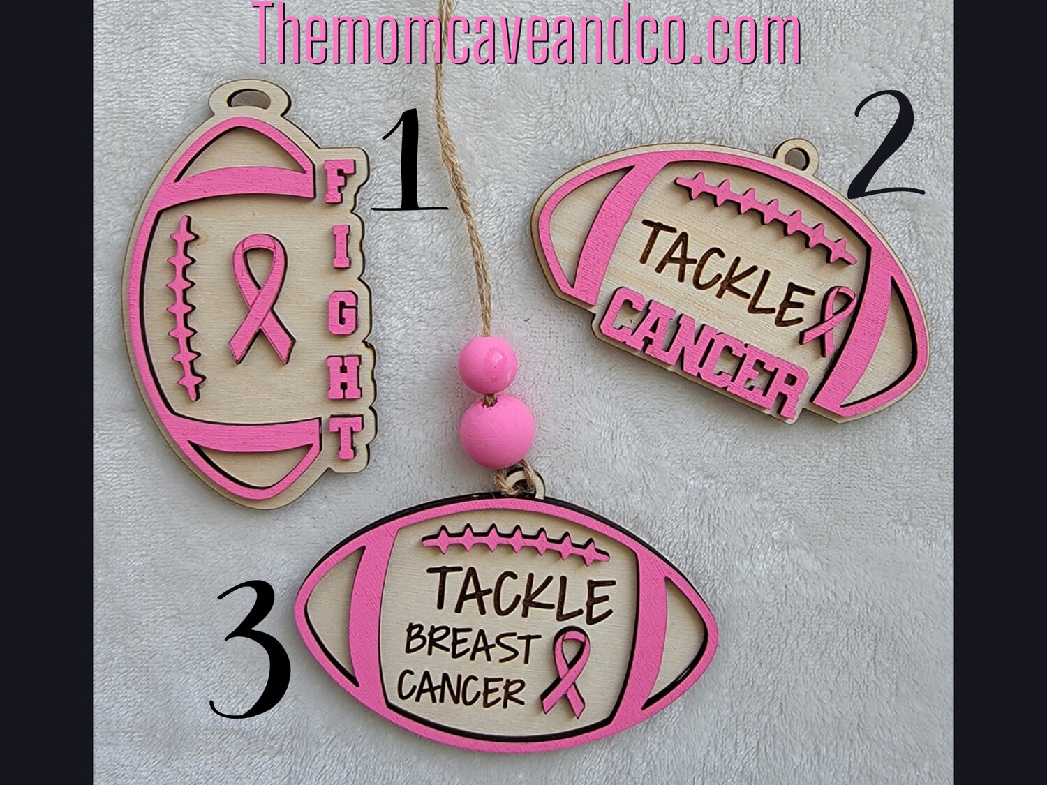 Breast Cancer Ornament/Car Charm