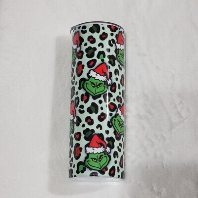 20 oz Mean green one leopard print Tumbler