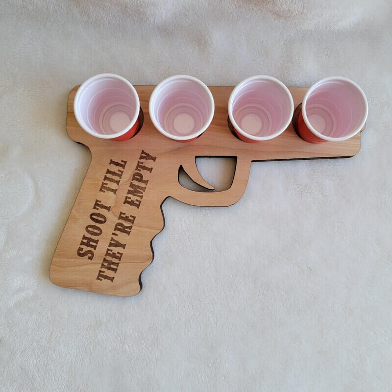 Shootem till they&#39;re gone shot tray