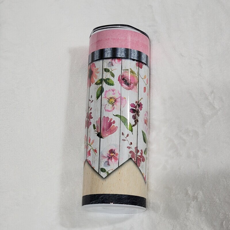 20 oz Floral Pencil Tumbler No name
