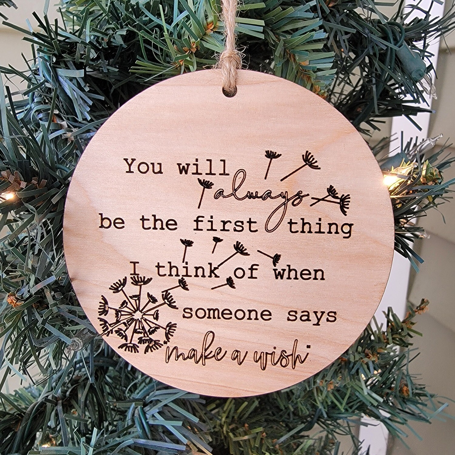 Dandelion ornament
